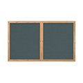 United Visual Products Double Door Indoor Enclosed Easy Tack Bo UV332EZ-MARBLE-SATIN